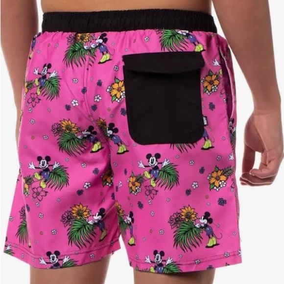 Men’s board trunk shorts tropical Mickey Mouse pink size medium 
L41 - Picture 2 of 4